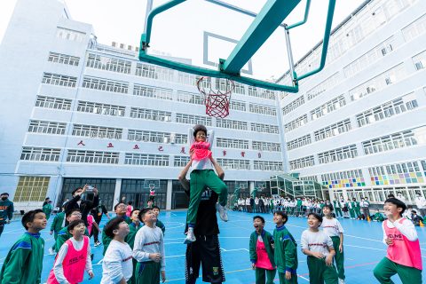 戰狼澳門職業籃球隊到校表演交流 - 4