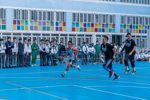 戰狼澳門職業籃球隊到校表演交流 - 7