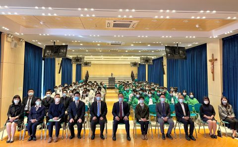 “青年外交官進校園”活動在澳門聖若瑟教區中學第五校舉行 - 1