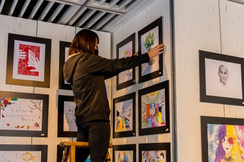 「馨雅相傳九十載」聖若瑟教區中學第五校慶祝校慶九十周年師生藝術作品展在子瞻廊開幕 - 5