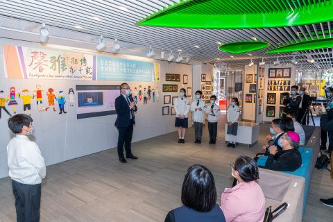 「馨雅相傳九十載」聖若瑟教區中學第五校慶祝校慶九十周年師生藝術作品展在子瞻廊開幕 - 13