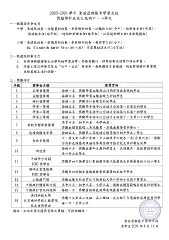 2023-2024學年獎勵學行表現出色的中、小學生 - 1
