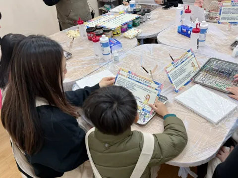 「繽紛世界流體畫」親子工作坊 - 8