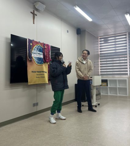 中學英語部的英語學會與澳門國際演講會(Macau Toastmasters Club)的合作迎來重要的里程碑！ - 4