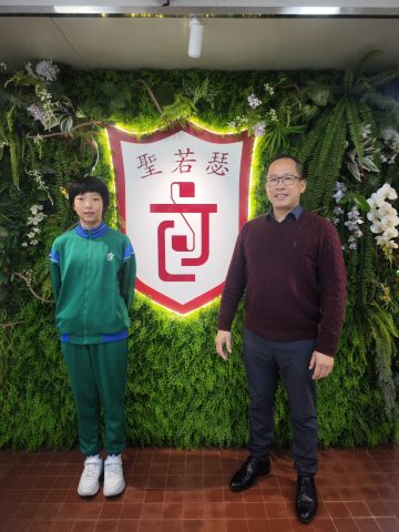 林嘉兒同學代表澳門出戰U15世界中學生運動會 黃校長、黎主任賽前鼓勵送行 - 1