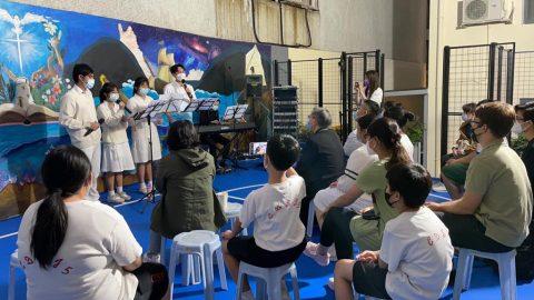 天主教澳門教區青年中心開幕繪畫牆壁活動 - 1