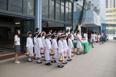 校內花地瑪聖母像巡遊/ Procession of Our Lady of Fatima - 1