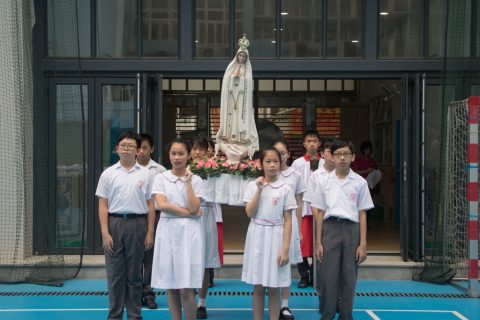 校內花地瑪聖母像巡遊/ Procession of Our Lady of Fatima - 3